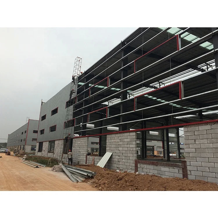 Gable mái nhà khung thép nhà khoan Nhà xây dựng cách nhiệt DIY cấu trúc với nền tảng bê tông hoặc sỏi