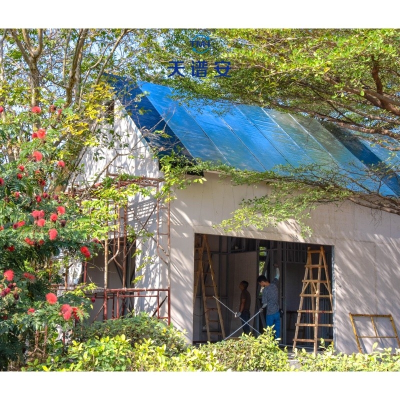 Phong cách sang trọng châu Âu và Mỹ lắp ráp cấu trúc thép nhẹ biệt thự với cửa và cửa sổ hợp kim nhôm tùy chỉnh