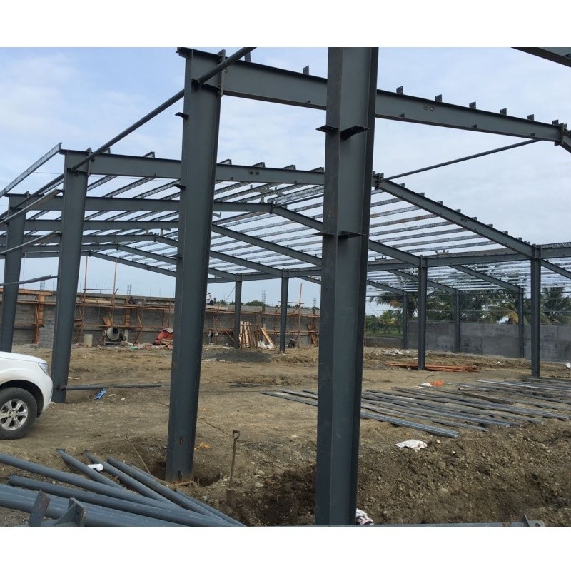 Xuất khẩu sang Philippines Brick Wall Hot Dip Galvanized C-Shaped Steel Galvanized Frame Cho Tòa nhà kho