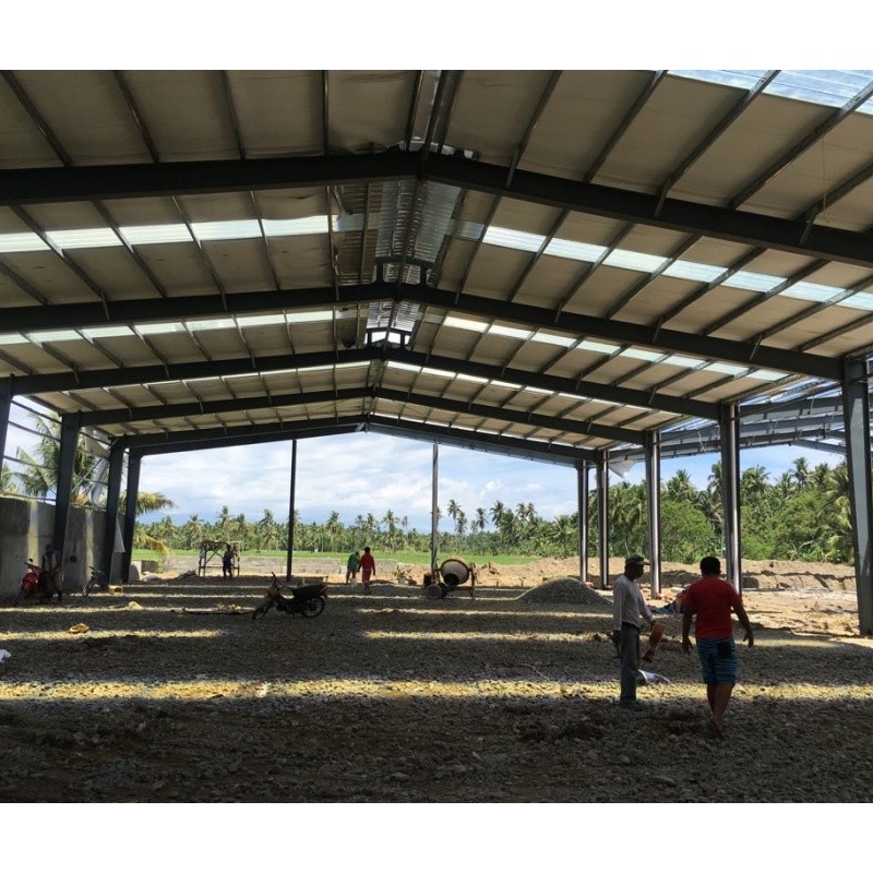 Xuất khẩu sang Philippines Brick Wall Hot Dip Galvanized C-Shaped Steel Galvanized Frame Cho Tòa nhà kho