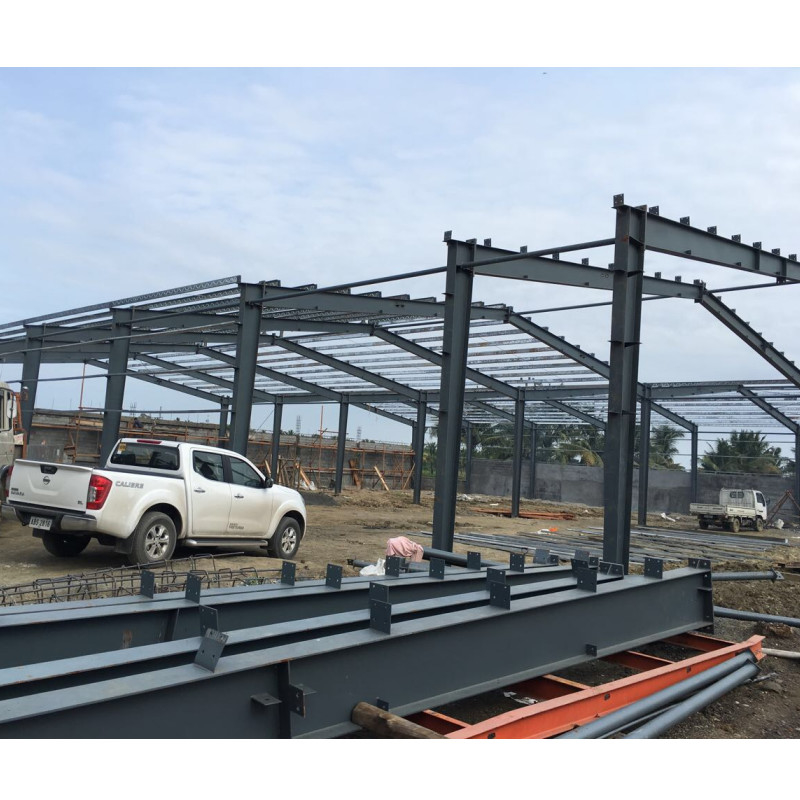 Xuất khẩu sang Philippines Brick Wall Hot Dip Galvanized C-Shaped Steel Galvanized Frame Cho Tòa nhà kho