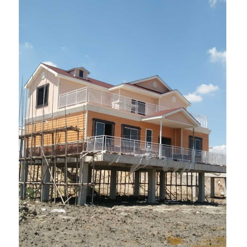 Trung Quốc bán nóng STRUCTURE thép PREFAB khu nghỉ mát Cottage khu vườn cabin kit MINI nhà khung nhỏ
