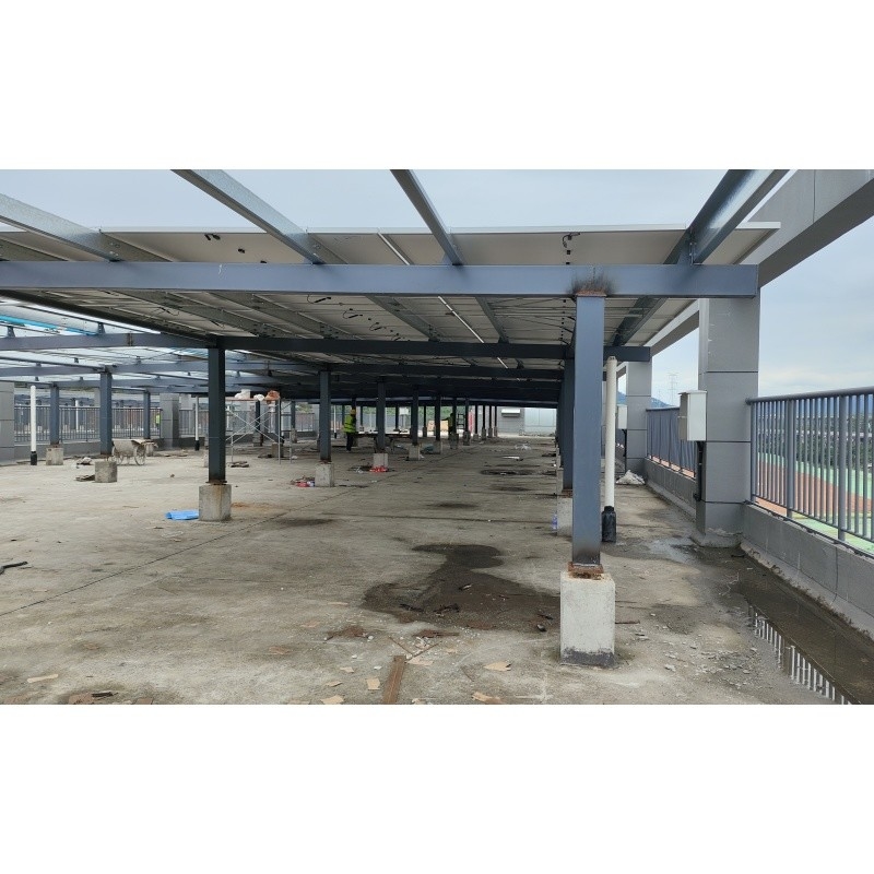 Q235Z Thép Cấu trúc thép để lắp đặt hệ thống năng lượng mặt trời Tòa nhà cấu trúc thép tiền chế