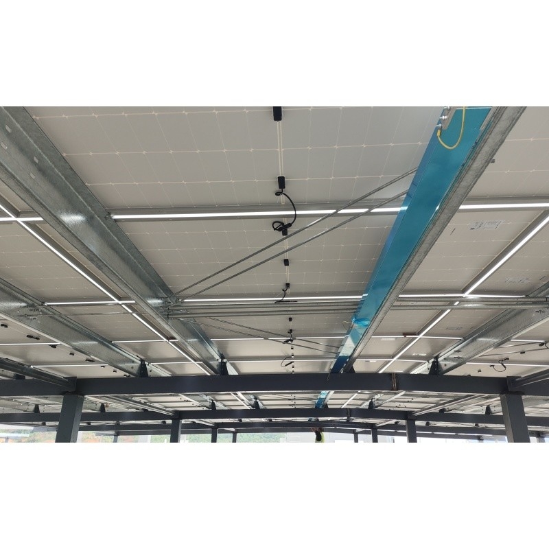Q235Z Thép Cấu trúc thép để lắp đặt hệ thống năng lượng mặt trời Tòa nhà cấu trúc thép tiền chế
