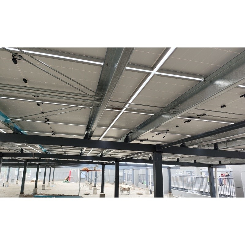 Q235Z Thép Cấu trúc thép để lắp đặt hệ thống năng lượng mặt trời Tòa nhà cấu trúc thép tiền chế