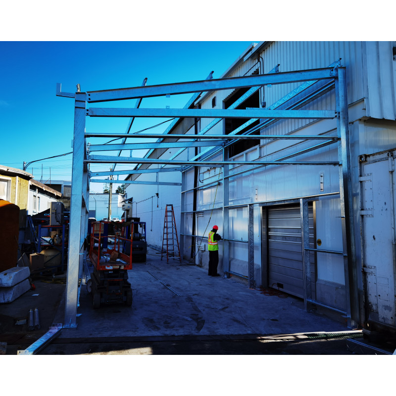 Xây dựng cấu trúc thép nhẹ Prefab Xây dựng kim loại Xây dựng cấu trúc thép Xây dựng cho một Hot Dip Galvanizing Warehouse
