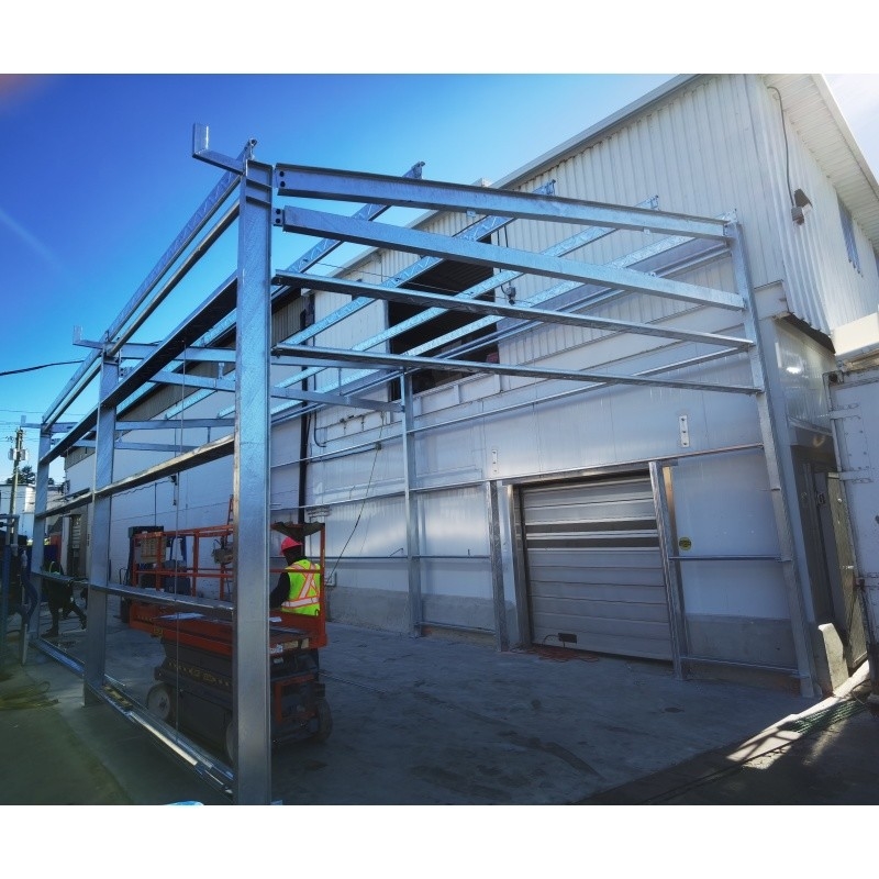 Xây dựng cấu trúc thép nhẹ Prefab Xây dựng kim loại Xây dựng cấu trúc thép Xây dựng cho một Hot Dip Galvanizing Warehouse