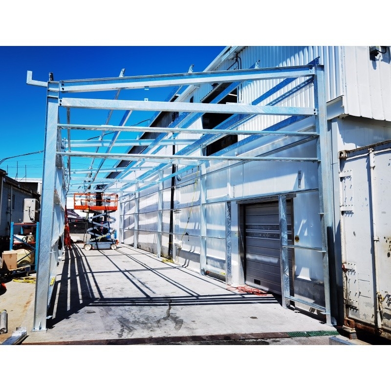 Xây dựng cấu trúc thép nhẹ Prefab Xây dựng kim loại Xây dựng cấu trúc thép Xây dựng cho một Hot Dip Galvanizing Warehouse