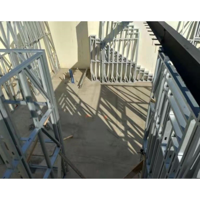 Thiết kế sang trọng khung thép Nhà Prefab Thép Villa Prefab Thép Khí Cấu trúc Tòa nhà Thiết kế cho 2 tầng