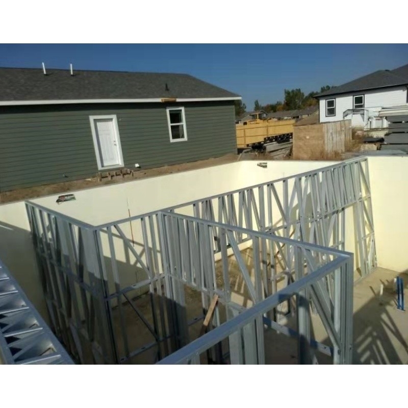 Thiết kế sang trọng khung thép Nhà Prefab Thép Villa Prefab Thép Khí Cấu trúc Tòa nhà Thiết kế cho 2 tầng