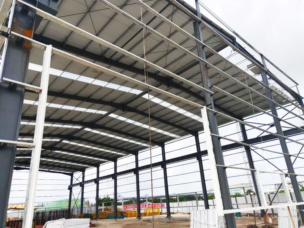 Cấu trúc thép H ổn định Xưởng khung kim loại công nghiệp Xây dựng nhanh cho xưởng tàu điện ngầm