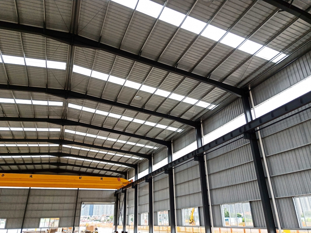Cấu trúc thép H ổn định Xưởng khung kim loại công nghiệp Xây dựng nhanh cho xưởng tàu điện ngầm