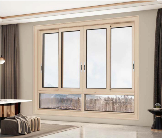 Cửa sổ trượt bằng hợp kim nhôm cách nhiệt 80mm thích hợp cho ban công, nhà bếp và các không gian gia đình khác
