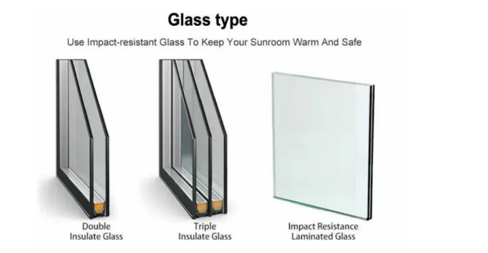 Cửa sổ trượt bằng hợp kim nhôm cách nhiệt 80mm thích hợp cho ban công, nhà bếp và các không gian gia đình khác