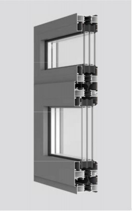Cửa sổ trượt bằng hợp kim nhôm cách nhiệt 80mm thích hợp cho ban công, nhà bếp và các không gian gia đình khác