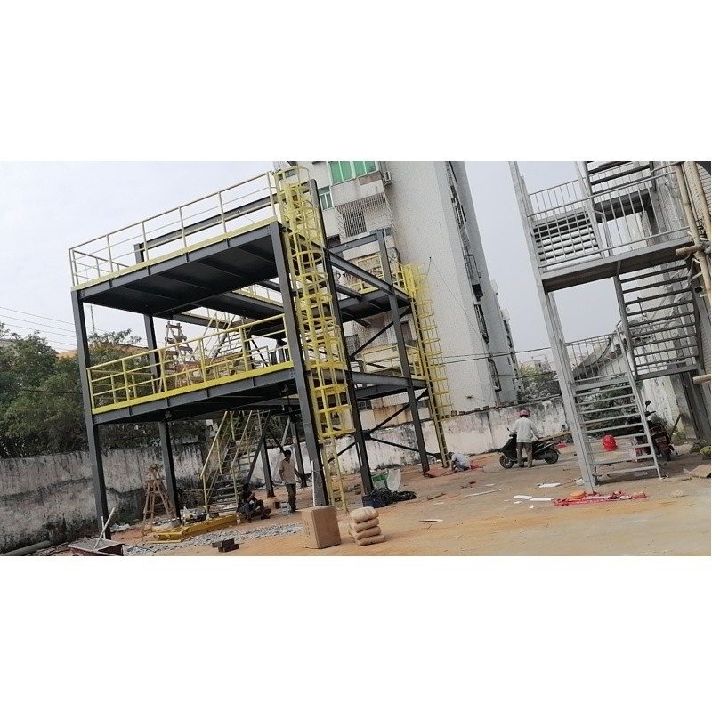 Cấu trúc thép Mezzanine Floor Warehouse Indoor Steel Platform Mezzanine Cho kho