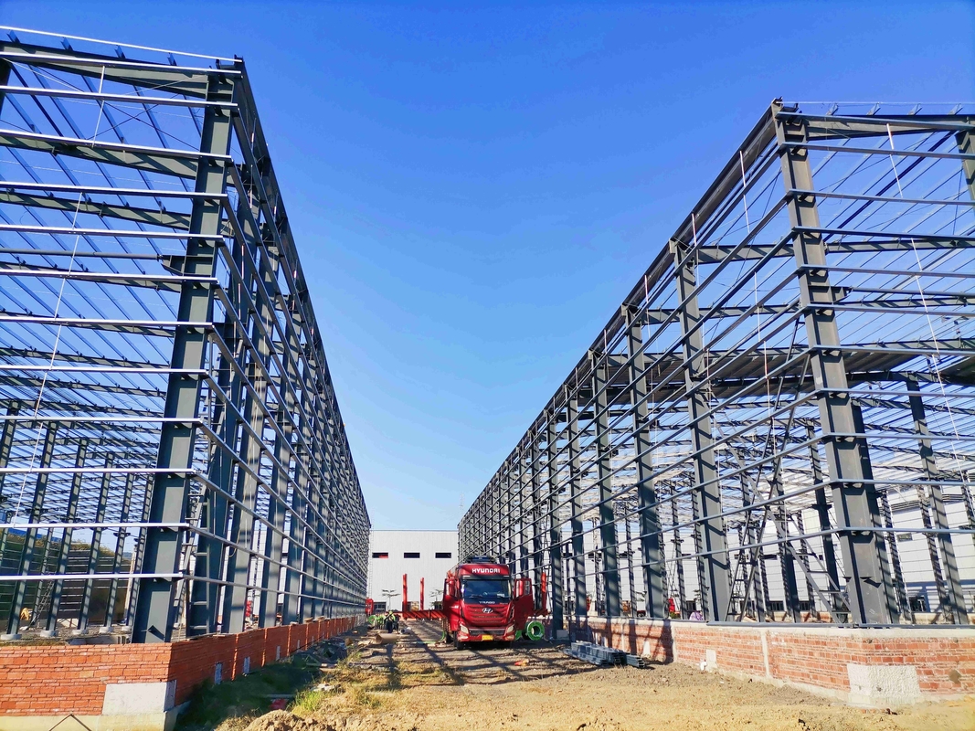 Cấu trúc thép nhẹ chất lượng cao Cấu trúc nhà máy cho sản xuất công nghiệp Tòa nhà kho