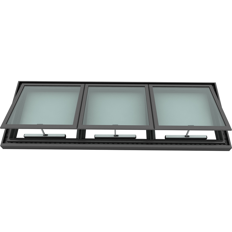 Gấp đôi nhôm Electric Skylight mái nhà cho bệnh viện Nhà hàng Khách sạn Nhà sân thượng mái nhà
