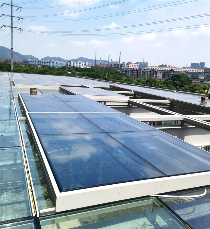 Gấp đôi nhôm Electric Skylight mái nhà cho bệnh viện Nhà hàng Khách sạn Nhà sân thượng mái nhà