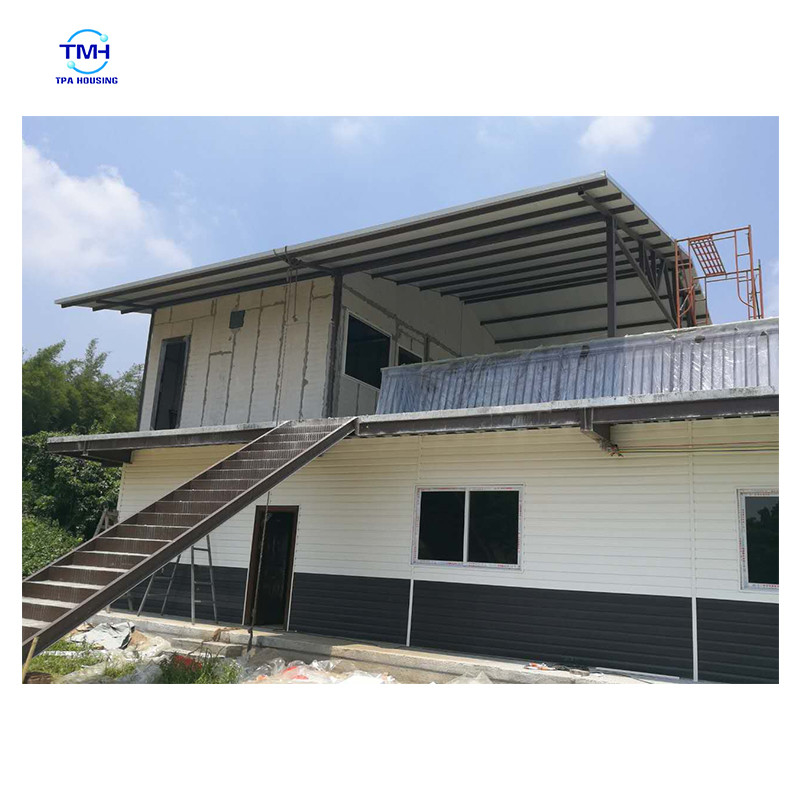 Ngôi nhà tiền chế cho biệt thự chất lượng cao thép nhẹ dễ dàng lắp ráp 2 tầng