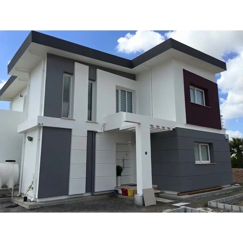 Ngôi nhà tiền chế cho biệt thự chất lượng cao thép nhẹ dễ dàng lắp ráp 2 tầng